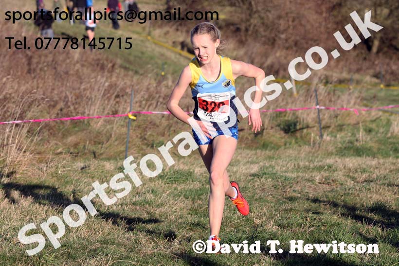 Girls under-15s North Eastern Cross Country, 2018 Northern Cross Country Champs., Wrekenton, Gateshead. Photo:  David T. Hewitson/Sports for All Pics